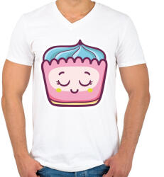 printfashion cukisagok-003 - Férfi V-nyakú póló - Fehér (5335334)