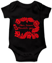 printfashion Nem bírom tovább geci - Baba Body - Fekete (16666505)