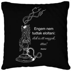printfashion Gyertya - Párnahuzat, Díszpárnahuzat - Fekete (15832558)