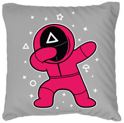 printfashion Squid Game Dab háromszög fehér - Párnahuzat, Díszpárnahuzat - Szürke (5726590)