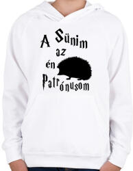printfashion A Sünim az én Patrónusom - Gyerek kapucnis pulóver - Fehér (16500266)