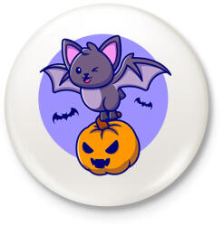 printfashion Denevér - Kitűző, hűtőmágnes - Fehér (14770170)