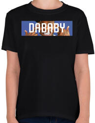 printfashion DaBaby - Gyerek póló - Fekete (2587604)