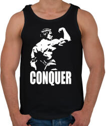 printfashion Conquer - Férfi atléta - Fekete (1206266)