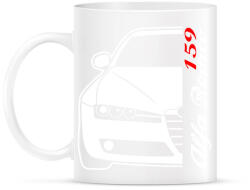 printfashion Alfa Romeo 159 001 - Bögre - Fehér (13004258)