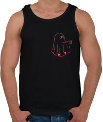 printfashion Rózsaszín szellem - Férfi atléta - Fekete (14137097)