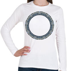 printfashion Pegazusi kapu - Női hosszú ujjú póló - Fehér (491339)