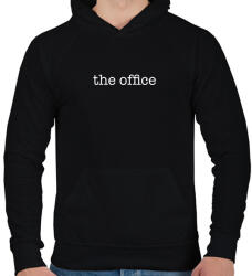 printfashion The Office sorozat - Fehér - Férfi kapucnis pulóver - Fekete (7503902)