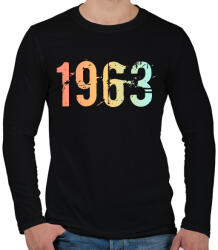 printfashion 1963 - Férfi hosszú ujjú póló - Fekete (11818665)