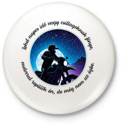 printfashion Motoros - Kitűző, hűtőmágnes - Fehér (16420294)