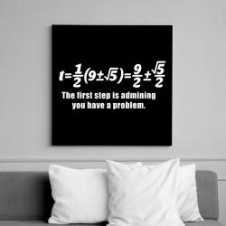 printfashion Math - Vászonkép - Fekete (6643059)
