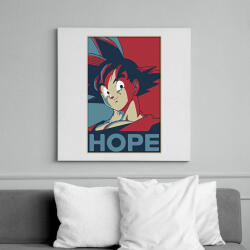 printfashion Songoku hope - Vászonkép - Fehér (6623892)