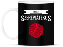 printfashion Level 1 Szerepjátékos (Kislány) - Bögre - Fekete (2646135)