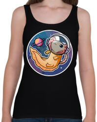 printfashion Űrhajós axolotl - Női atléta - Fekete (16017311)