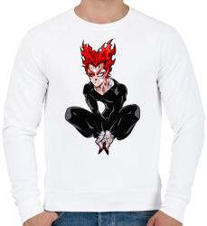 printfashion One Punch Man - Férfi pulóver - Fehér (2273024)