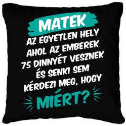 printfashion 75 dinnye - Párnahuzat, Díszpárnahuzat - Fekete (15621761)