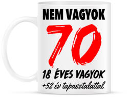 printfashion Nem vagyok 70! - Bögre - Fehér (994315)