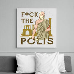 printfashion Fuck the Polis - Vászonkép - Fehér (11861333)