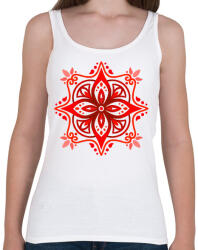 printfashion Gyökércsakra mandala - Női atléta - Fehér (14093252)