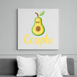 printfashion Couple - Vászonkép - Fehér (6630081)