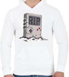 printfashion Nyugodj békében - Férfi kapucnis pulóver - Fehér (445952)