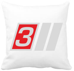 printfashion AUDI S3 - Párnahuzat, Díszpárnahuzat - Fehér (843056)