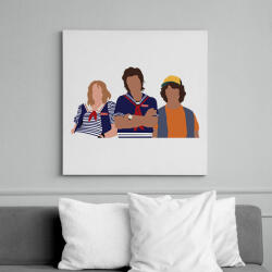 printfashion Stranger Things - Vászonkép - Fehér (6628526)