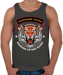 printfashion Tigris - Férfi atléta - Sötétszürke (60694)