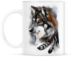 printfashion wolf - Bögre - Fehér (7948019)