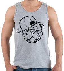 printfashion Bulldog sapiban fekete - Férfi atléta - Sport szürke (7359591)