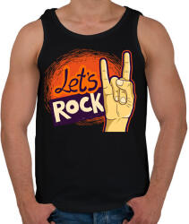 printfashion lets rock - Férfi atléta - Fekete (4639938)