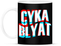 printfashion Cyka Blyat - Bögre - Fekete (2338041)
