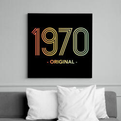 printfashion 1970 - Vászonkép - Fekete (11981805)