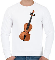 printfashion Hegedű - Férfi pulóver - Fehér (11671280)