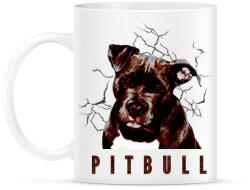 printfashion Pitbull - Bögre - Fehér (1339767)