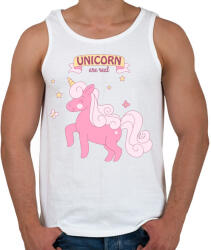 printfashion Igazi egyszarvú - Férfi atléta - Fehér (904457)
