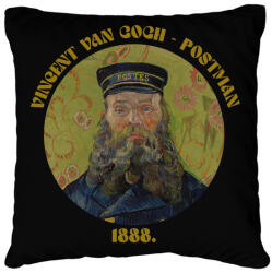 printfashion Van Gogh - Postman - Párnahuzat, Díszpárnahuzat - Fekete (9013010)