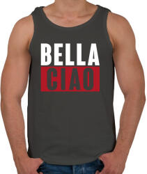 printfashion BELLA CIAO - fehér-piros - Férfi atléta - Sötétszürke (5354724)