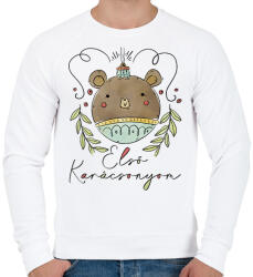 printfashion Első karácsonyom - Férfi pulóver - Fehér (10850398)