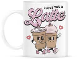 printfashion Love you a latte - Bögre - Fehér (15606771)