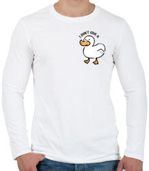 printfashion I don't give a . . . duck - Férfi hosszú ujjú póló - Fehér (12477206)