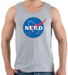 printfashion Nerd nasa logo - Férfi atléta - Sport szürke (4263280)