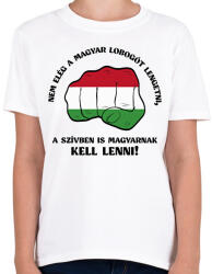 printfashion Magyarnak kell lenni! - Gyerek póló - Fehér (7416479)