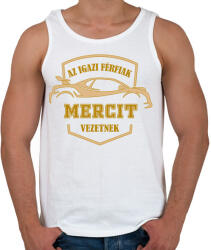 printfashion Merci sofőr - Férfi atléta - Fehér (4994810)