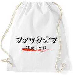 printfashion Fuck off - Japán - Sportzsák, Tornazsák - Fehér (7630187)