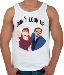 printfashion Don't look up - Férfi atléta - Fehér (6576375)