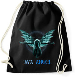 printfashion IM'A ANGEL - Sportzsák, Tornazsák - Fekete (16200408)