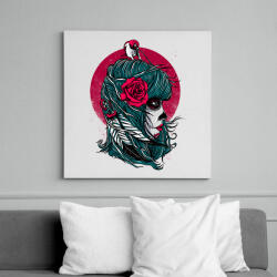 printfashion Halálmadár - Vászonkép - Fehér (6620148)