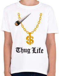 printfashion Thug Life 2 - Gyerek póló - Fehér (12580190)