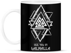 printfashion See you in Valhalla - Bögre - Fekete (15516407)